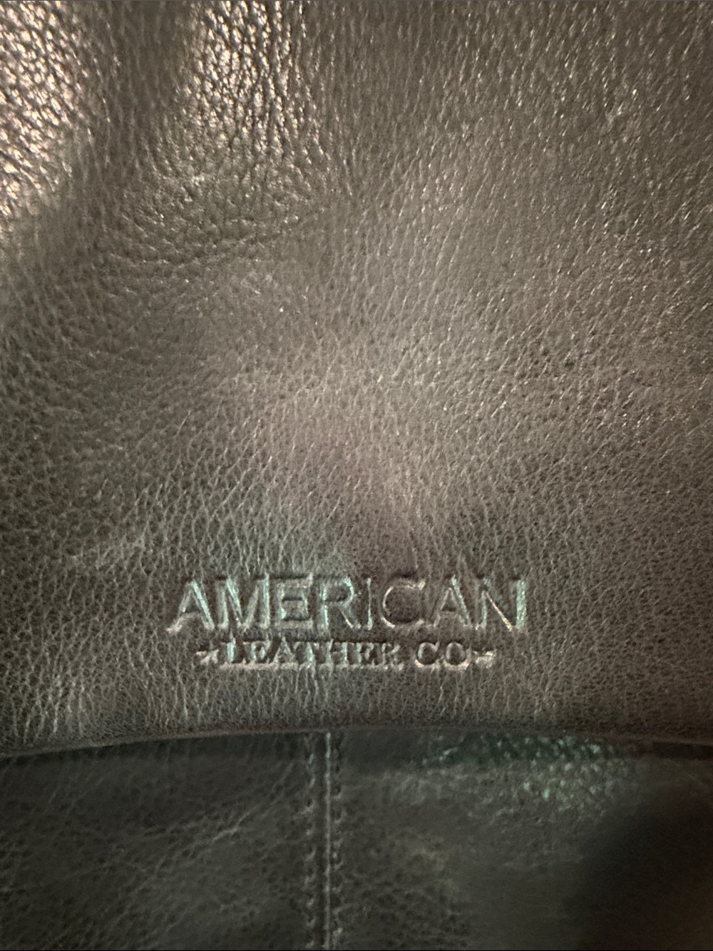 American Leather Company Black Leather Backpack with Dust Bag - Picture 2 of 6